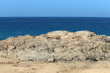The Mediterranean coast in northern Israel
