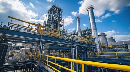 Zero-emission industrial plant operating with state-of-the-art energy-efficient technologies.