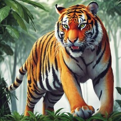 Obraz premium tiger in the forest