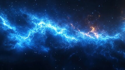 A Serpentine Stream of Cosmic Dust and Energy Glows in the Dark Vastness of Space