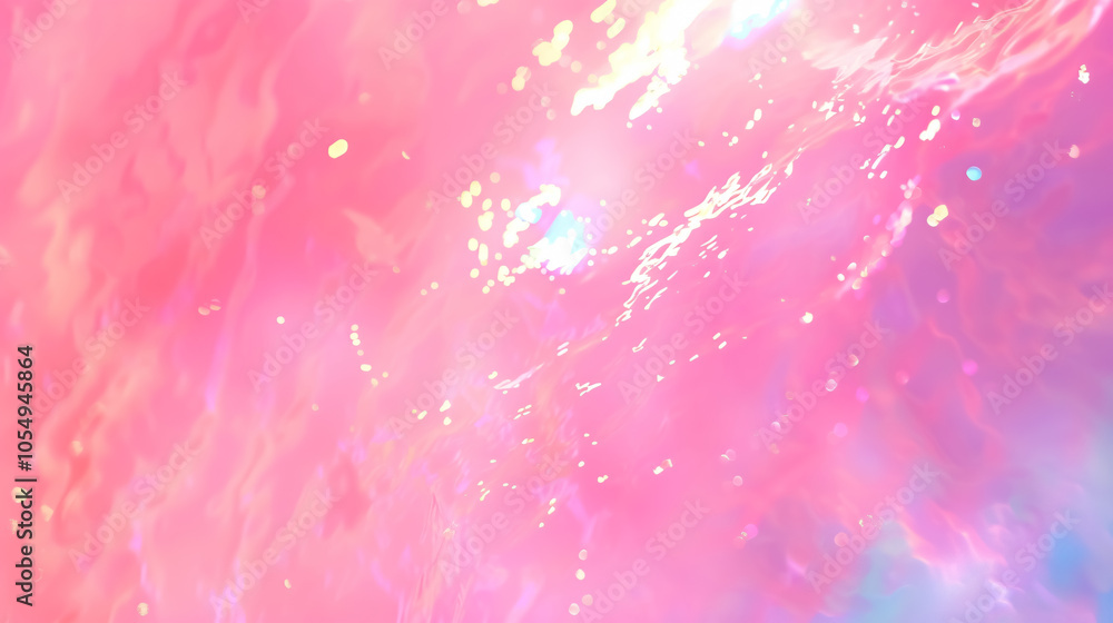 Poster abstract pink pastel holographic blurred grainy gradient background texture. features colorful digit