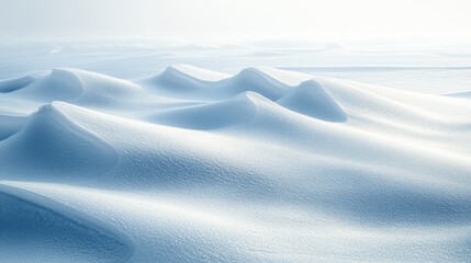 Serene Winter Landscape with Soft Gradient Tones