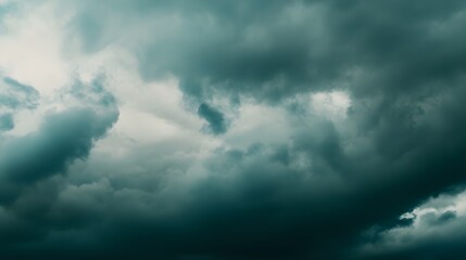Dark Overcast Sky with Threatening Clouds