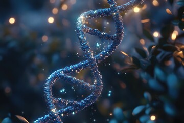blue helix human DNA structure