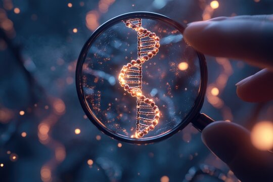 blue helix human DNA structure