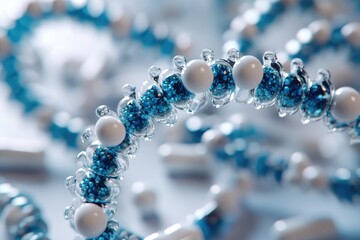 blue helix human DNA structure