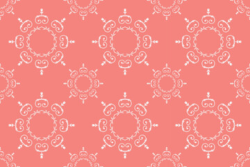 Damask Colour Sari Pattern Islamic Pattern Backgroundfolk Embroidery, Aztec Ornament Print. Design for Carpet, Wallpaper, Clothing, Wrapping, Fabric