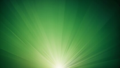 Obraz premium Green light rays with glowing effect background