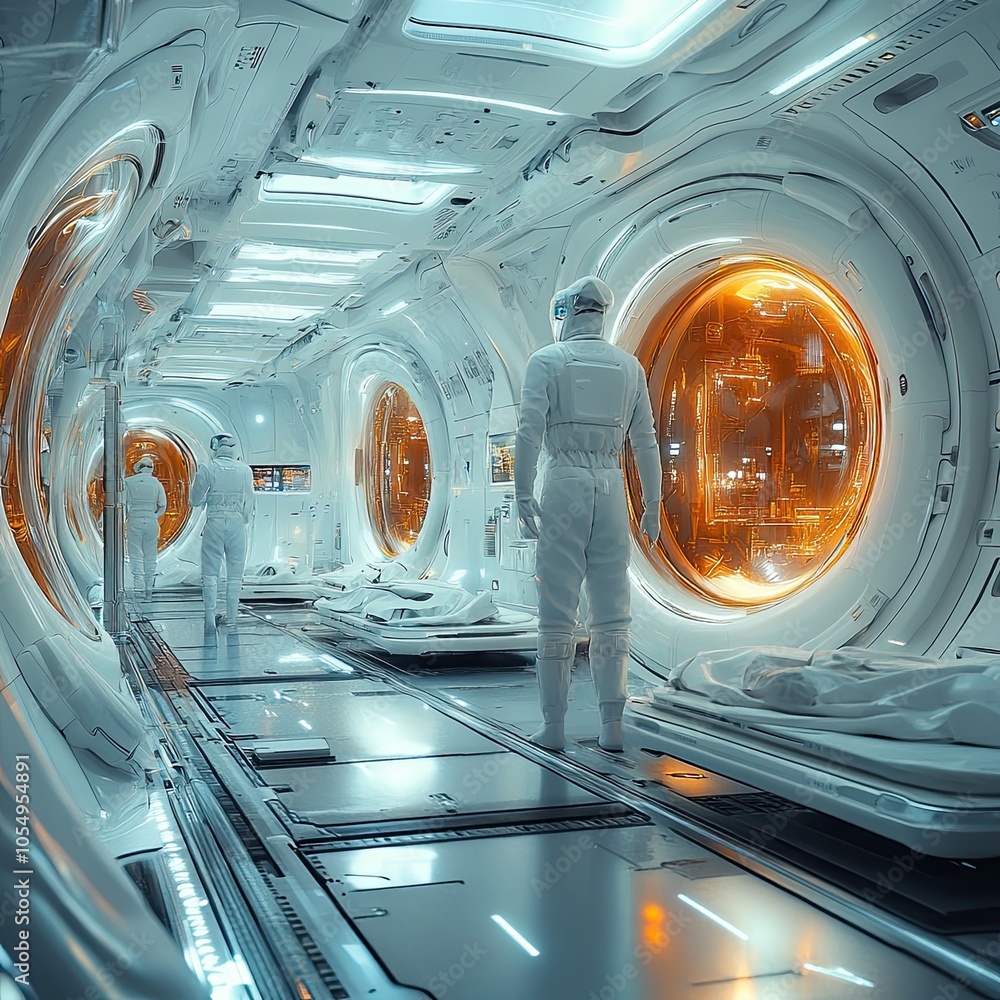 Poster exploring the future of space exploration innovative virtual reality technology laboratory for testi