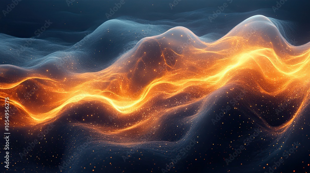 Poster exploring the intricacies of scientific visualization unraveling abstract data patterns through tech