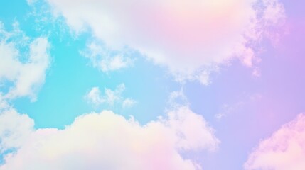 Vibrant Sky with Bright Colors and Soft Clouds