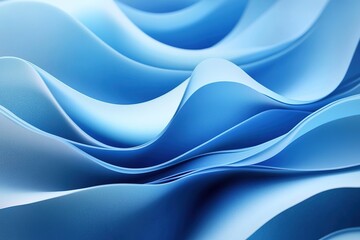 Obraz premium Abstract blue wave background.