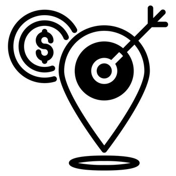 recommend clip art: Crosshair location pin icon 