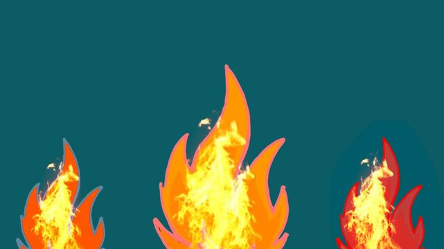 Seamless Looping 4k Abstract Flame Background
