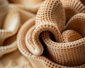 Fototapeta premium A close-up of a textured surface with intricate details. AI.