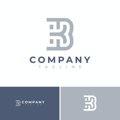 initial letter bk logo design
