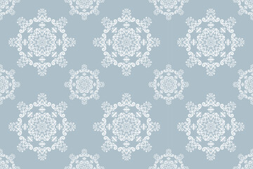 Modern Damask Patterns Ethnic Design Geometric Patterns Drawing Folk Embroidery, Aztec Ornament Print. Design for Carpet, Wallpaper, Clothing, Wrapping, Fabric