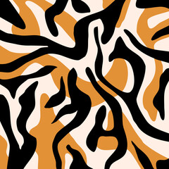Abstract  hand drawn decorative pattern. Vector Illustration.