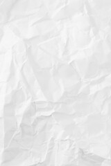 white Crumpled paper texture background