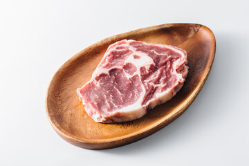 Ribeye Steak on white background