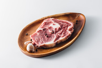 Ribeye Steak on white background