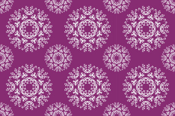 Damask Patterns Squares Traditional Log Cabin Quilt Pattern Folk Embroidery, Aztec Ornament Print. Design for Carpet, Wallpaper, Clothing, Wrapping, Fabric