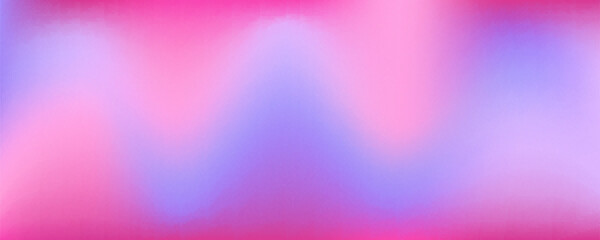 Gradient colored background. Soft pink and violet grainy gradation. Blurred retro poster with abstract noise texture. Vector