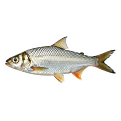 Freshwater Fish Profile On Transparent Background