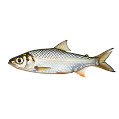 Detailed Fish Illustration On Transparent Background 