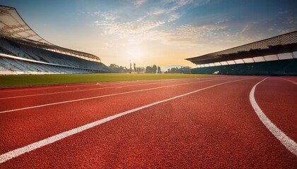 陸上競技場の風景