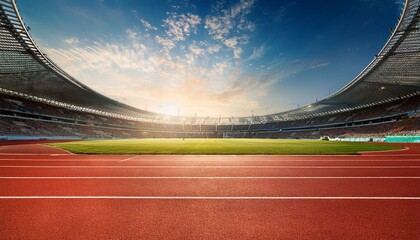 陸上競技場の風景