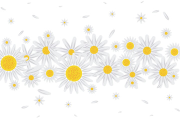 Illustration of Abstract white flower on white background.