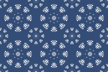 Damask Styles Geometry Shapes Abstract Geometric Pattern Folk Embroidery, Aztec Ornament Print. Design for Carpet, Wallpaper, Clothing, Wrapping, Fabric