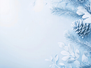 Obraz premium snowflakes on a blue background with snowflakes.Generating AI