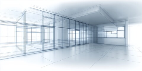 Fototapeta premium A modern R&D or office facility building design and realization. 