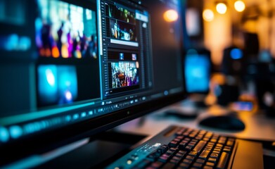 Video Editing Computer Screen