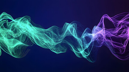 Blue lightning bolt illustration with a dynamic energy pattern, featuring electric textures and glowing waves against a stormy background