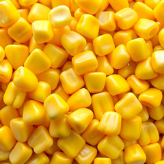 Fototapeta premium a pile of yellow sweet corn factory style candy