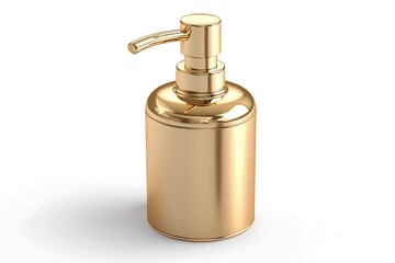Obraz premium gold pump hand wash cosmetics bottle 3d rendering