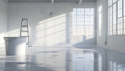 Obraz premium Modern Industrial Loft Interior