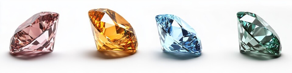 Fototapeta premium Radiant Colored Diamonds