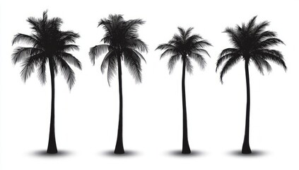 Silhouette Palm Trees