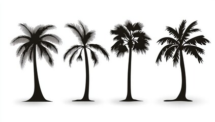 Elegant Palm Tree Silhouettes