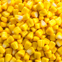 Fototapeta premium a pile of yellow sweet corn factory style candy