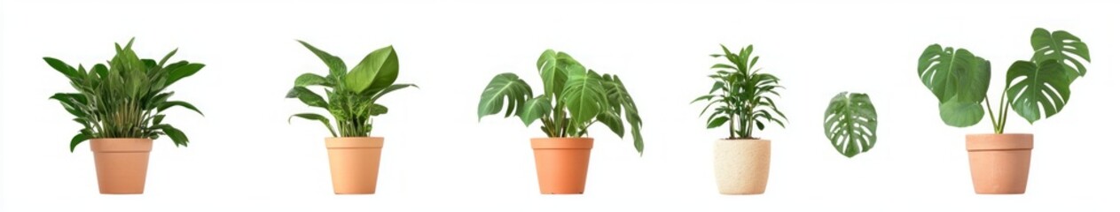 Obraz premium Stunning Indoor Plants in Terracotta Pots