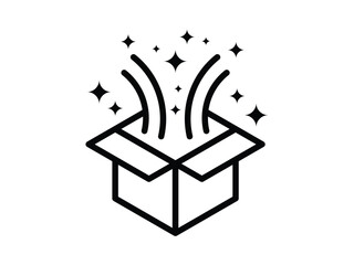 magic box design symbol vector illustration on transparent background