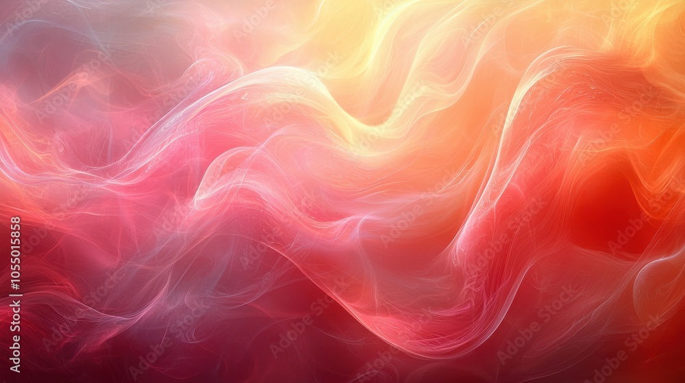 Poster swirling colors of red and orange create a mesmerizing abstract pattern that evokes warmth and energ