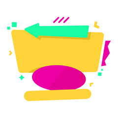 Colorful abstract sale banner. colorful origami sale banner