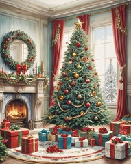 Christmas decorations for Christmas festival