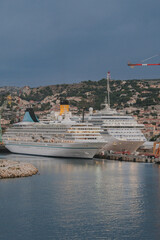 Classic and modern cruise ship cruiseship liners maintenance repair modernization refurbishment...